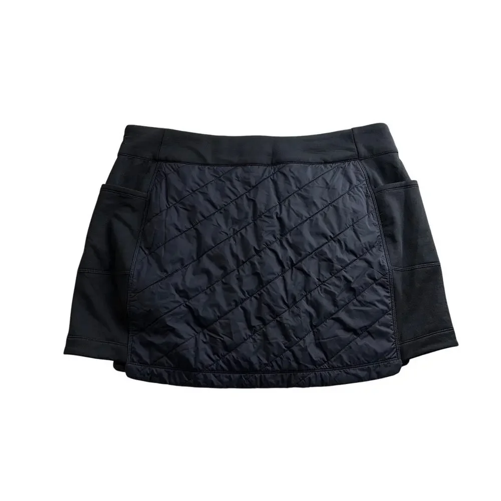 Smartwool Womens‎ Smartloft Skirt Size XL Black Pockets Pull On NEW